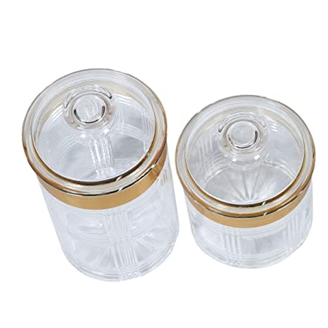 Acrylic Elegant Round Storage Jar, Multifunctional Storage Container, Airtight Lid Storage Container, Transparent Grocery Container, Condiment Kitchen Organizer Acrylic Elegant Round Storage Jar, Multifunctional Storage Container, Airtight Lid Storage Container, Transparent Grocery Container, Condiment Kitchen Organizer